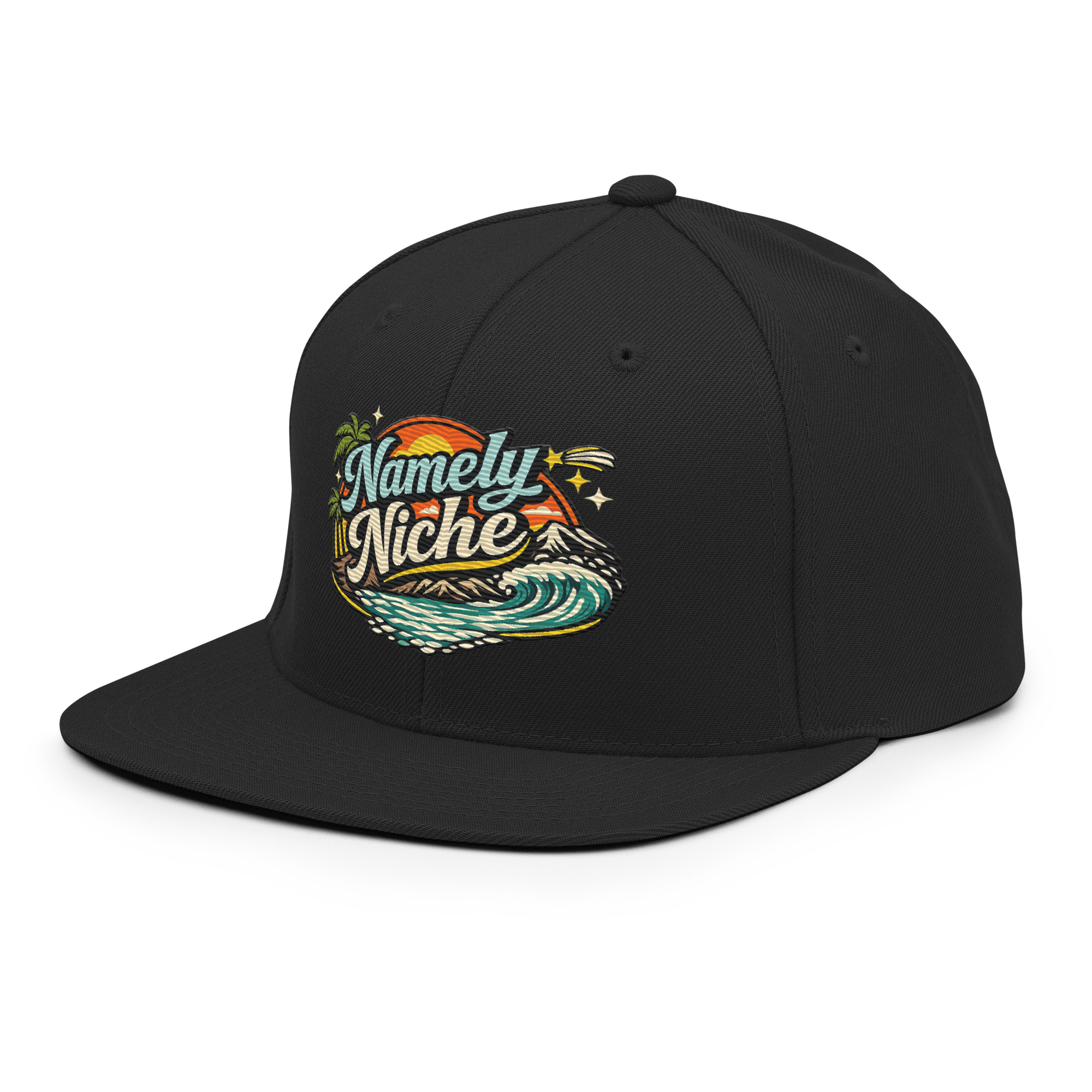 Namely Niche Sunset Wave Snapback Hat - Image 4