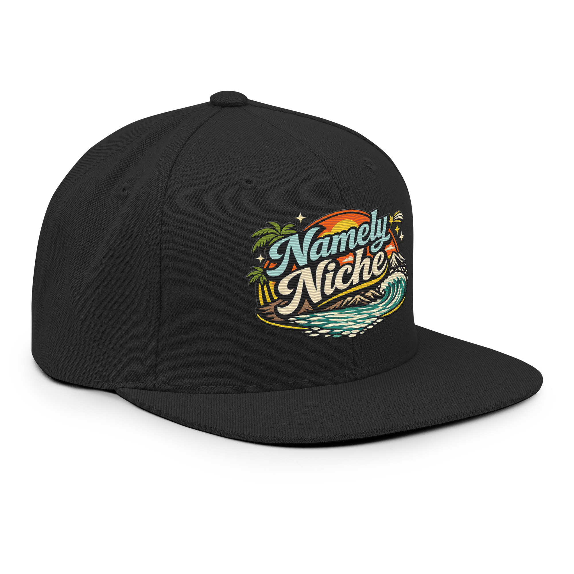 Namely Niche Sunset Wave Snapback Hat - Image 6