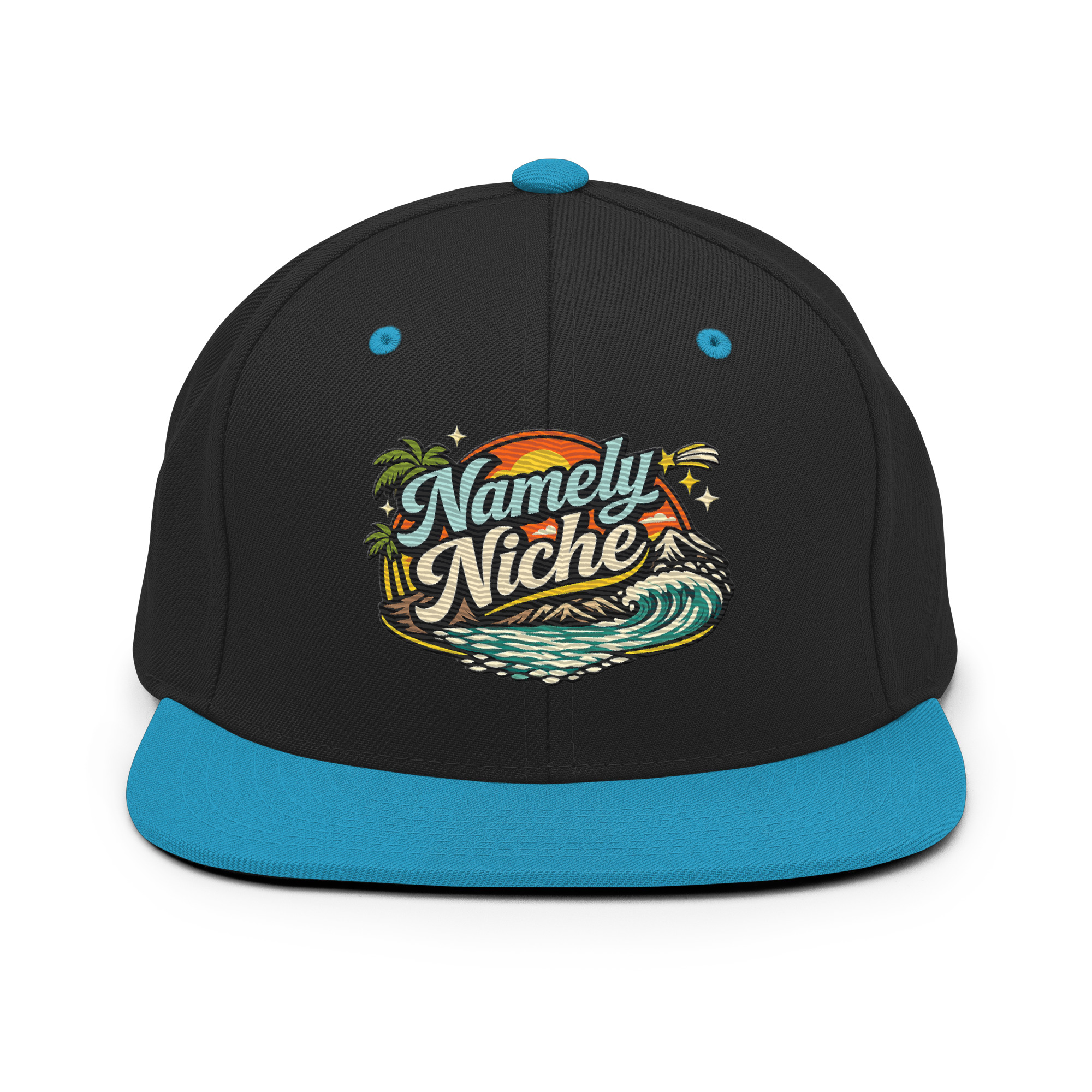 Namely Niche Sunset Wave Snapback Hat - Image 2