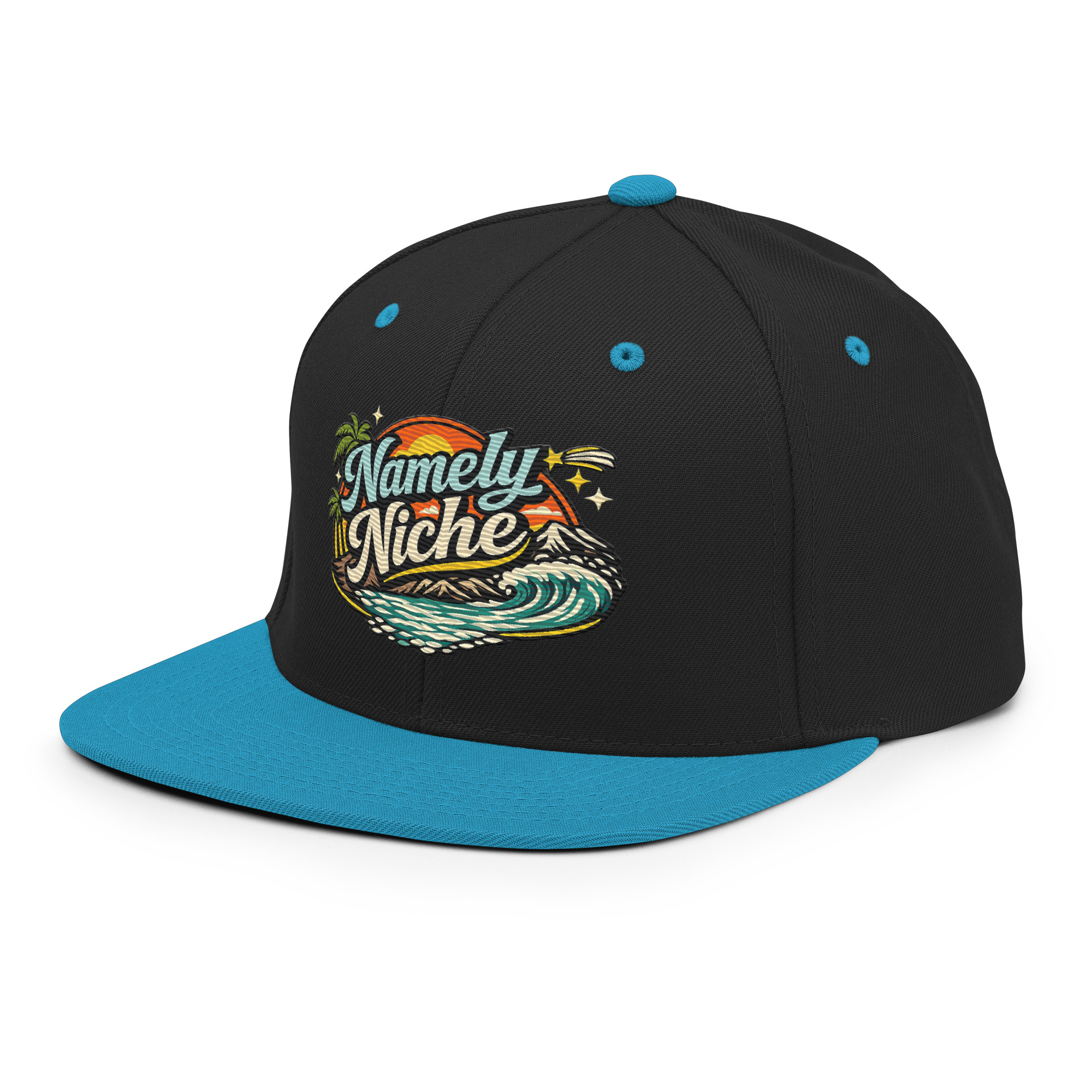 Namely Niche Sunset Wave Snapback Hat - Image 9