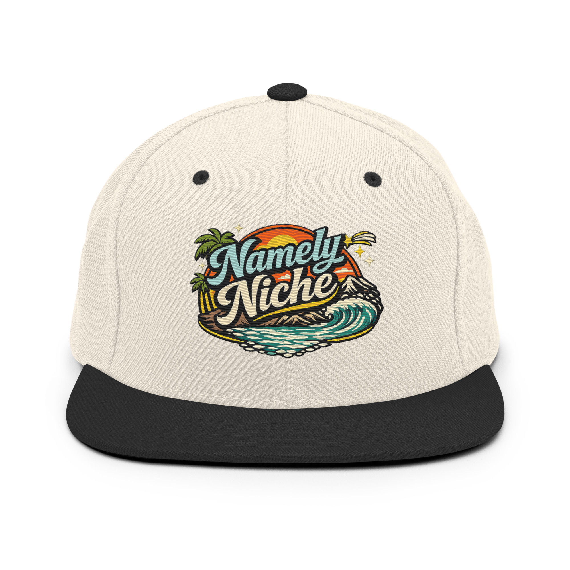 Namely Niche Sunset Wave Snapback Hat - Image 3